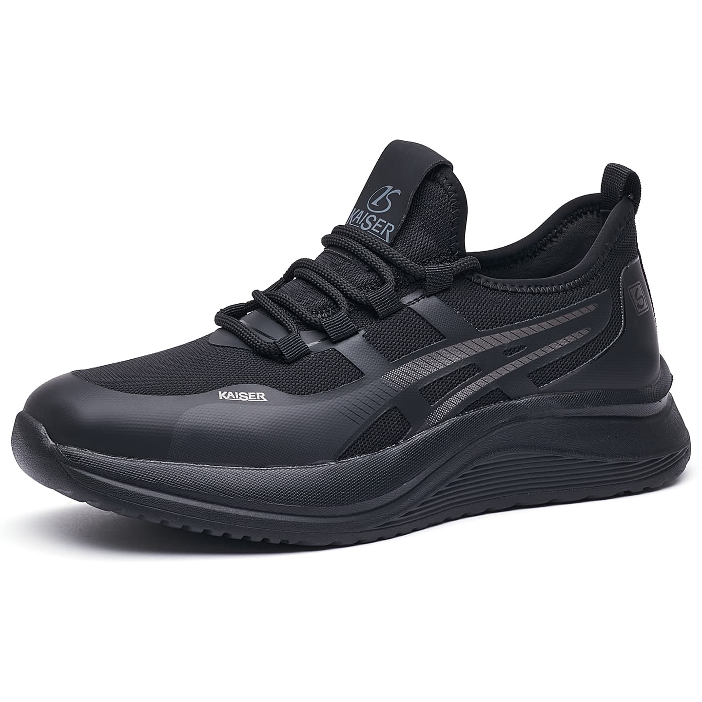 Кроссовки Кроссовки Kaiser для ходьбы Low Top Черные Серые Мужские - изображение 1
