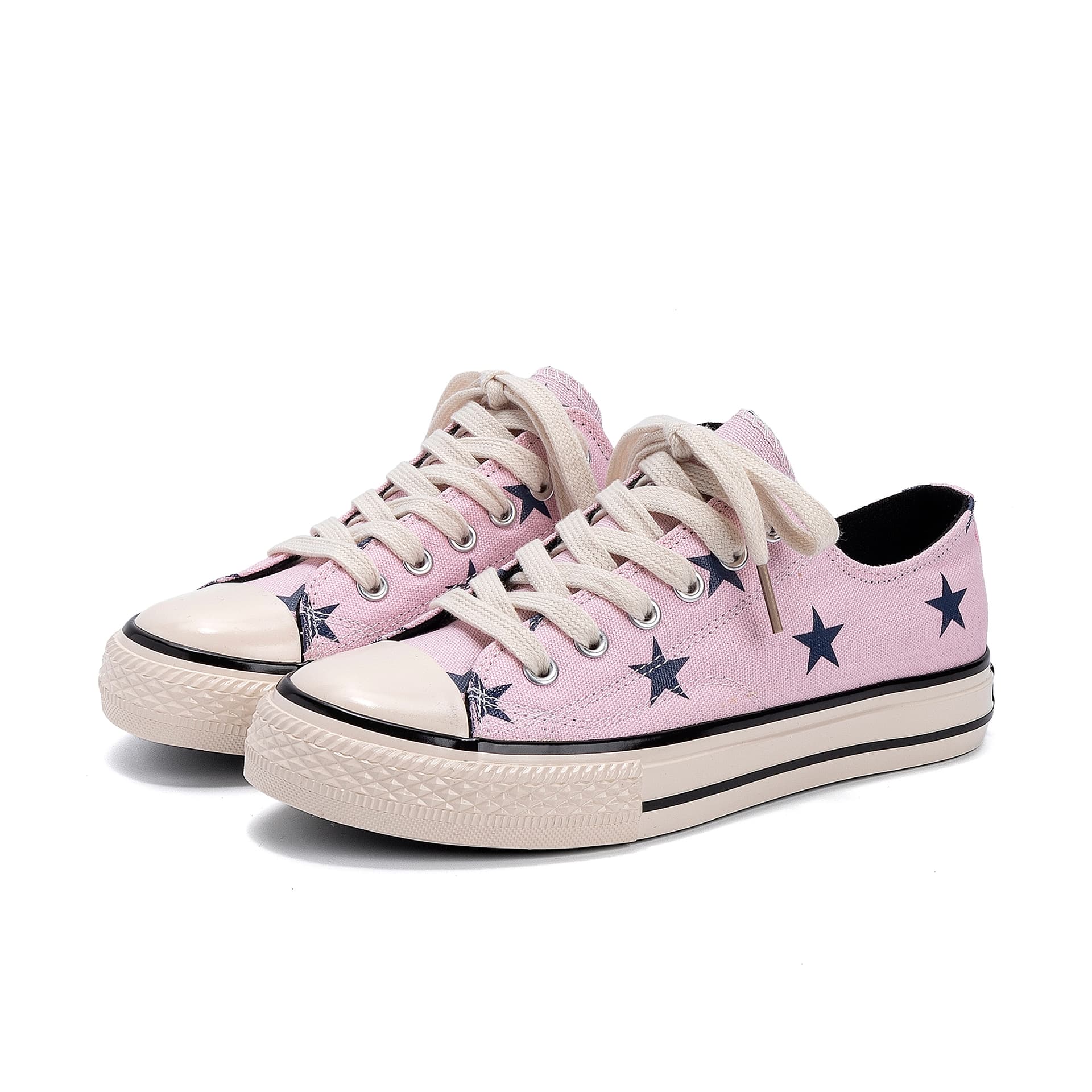 Кеды HUANQIU Canvas Shoes Low Top Pink Women's - изображение 3