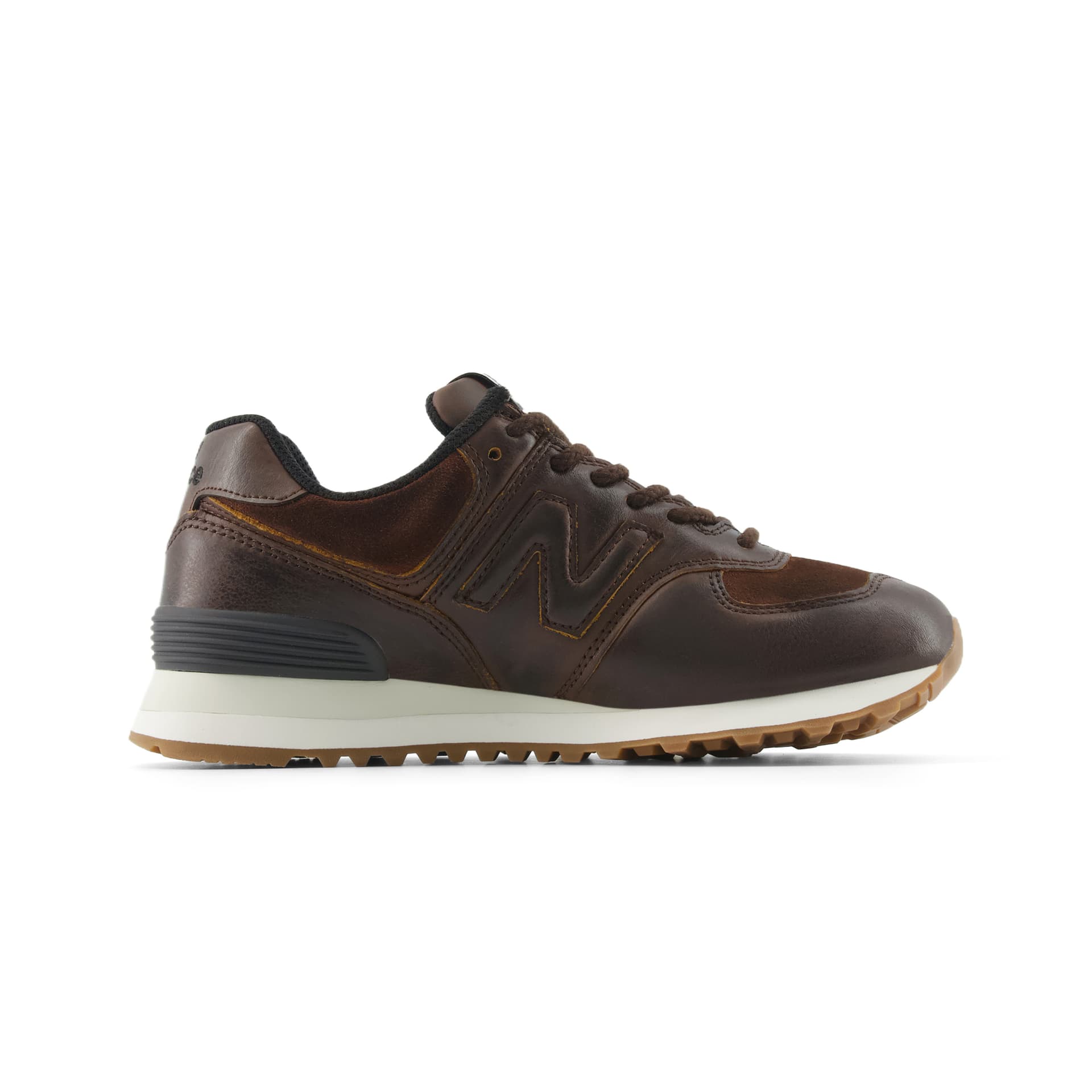 Кроссовки New Balance NB 574 Повседневная обувь Низкий топ Темный кофейный цвет Женский - изображение 2