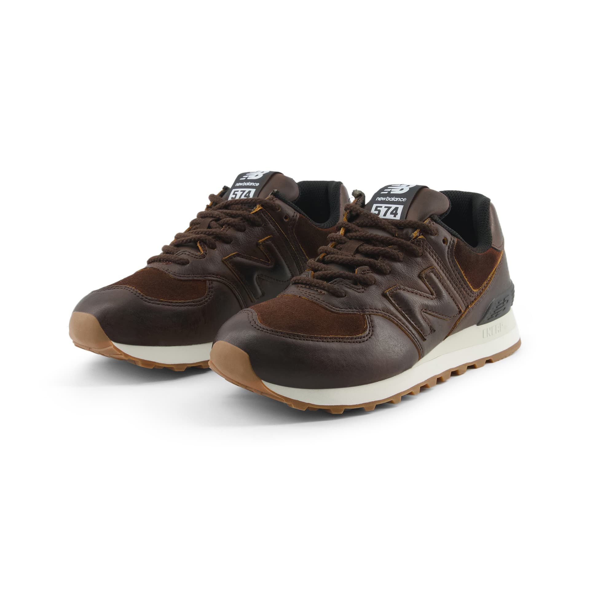 Кроссовки New Balance NB 574 Повседневная обувь Низкий топ Темный кофейный цвет Женский - изображение 3