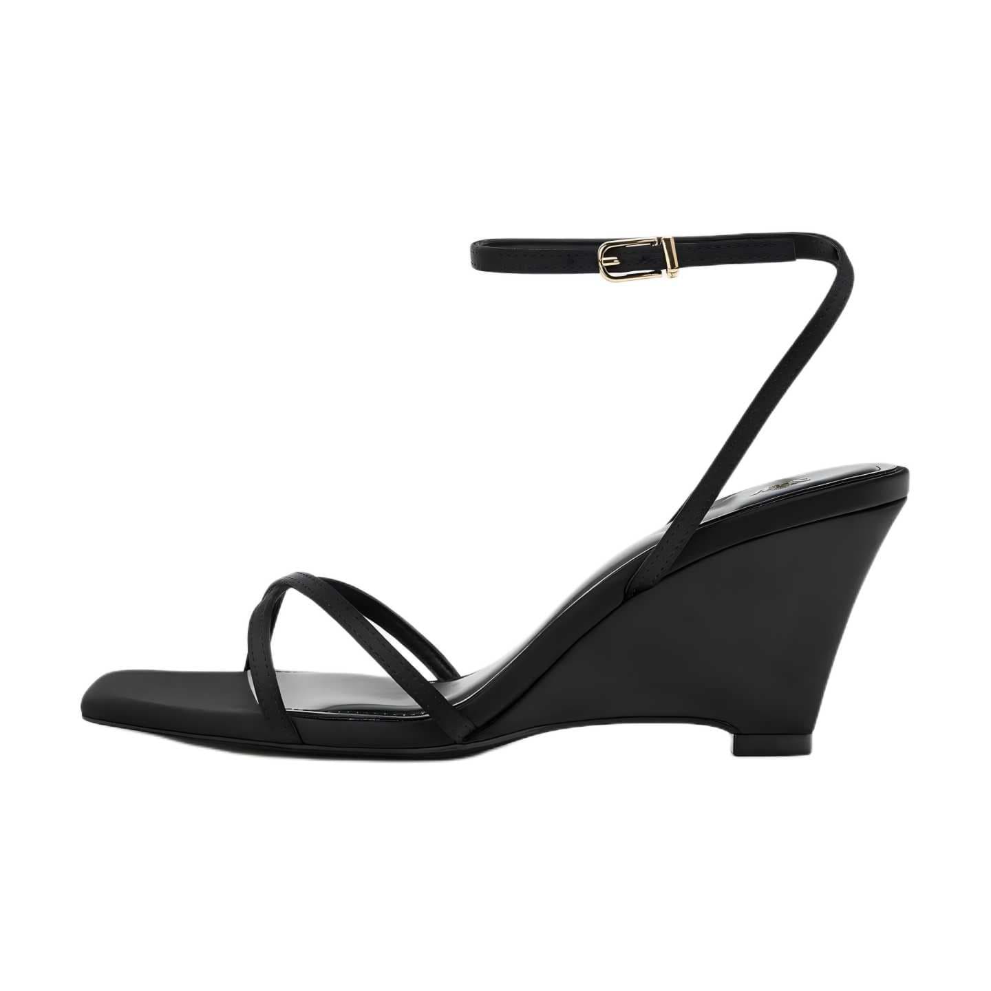 Шлёпанцы ZARA One Шнуровка Сандалии Черные Женские - изображение 1