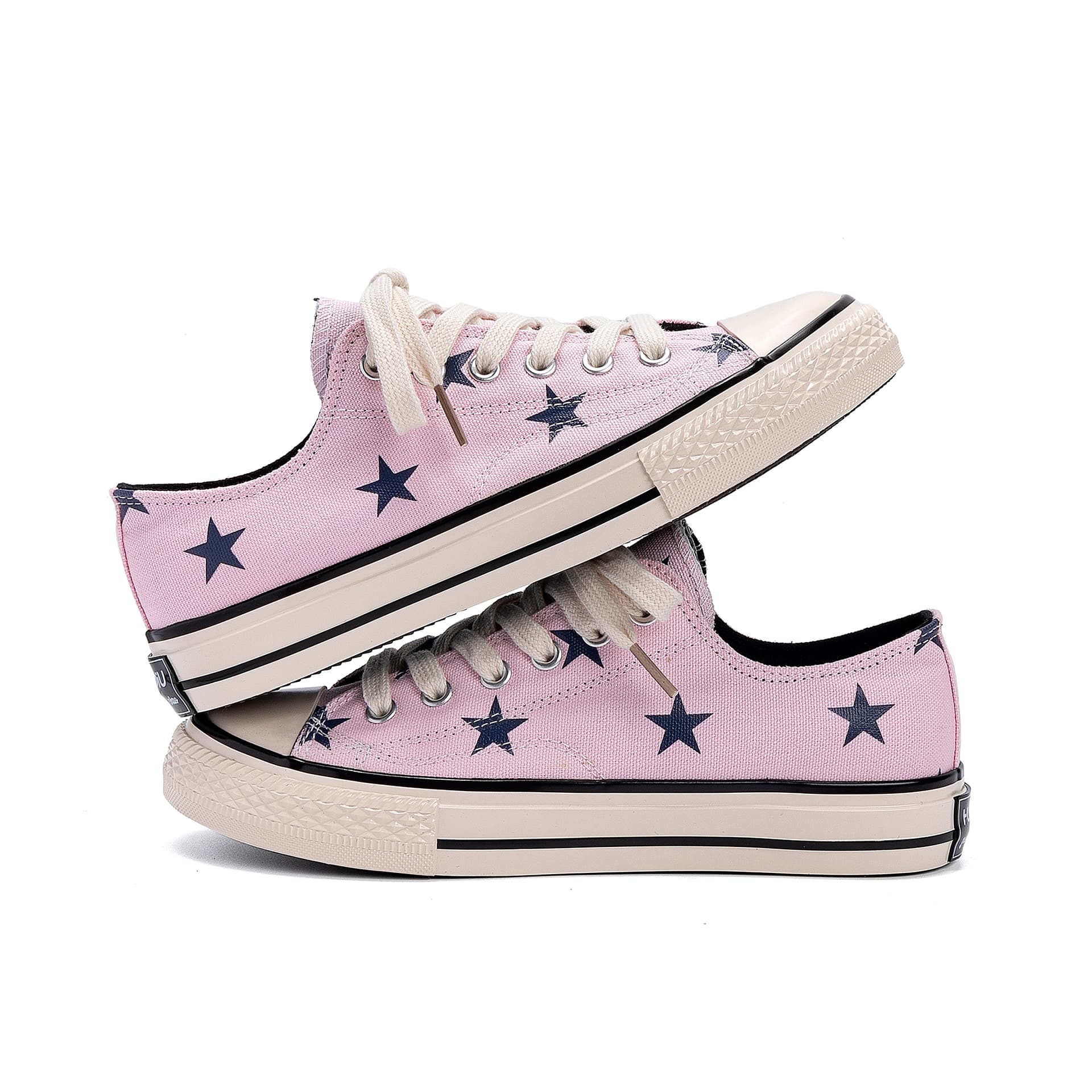Кеды HUANQIU Canvas Shoes Low Top Pink Women's - изображение 5