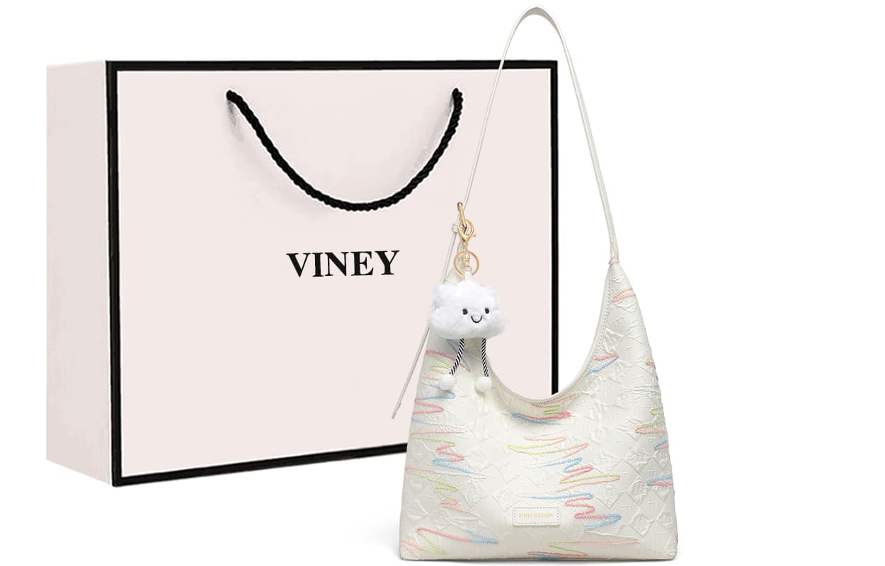 Сумка через плечо VINEY Crossbody сумка Ecru (Брелок включен) Женская - изображение 2