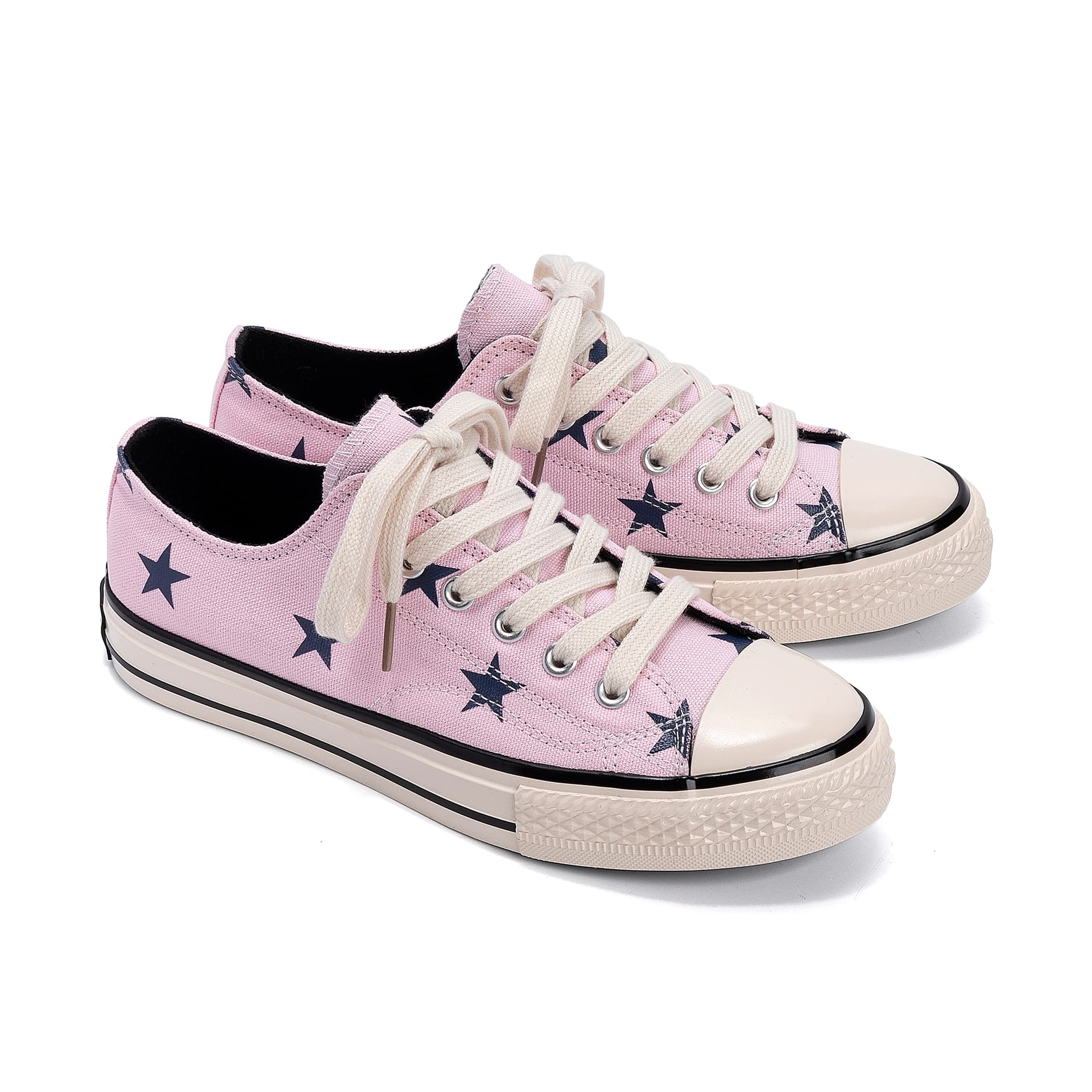 Кеды HUANQIU Canvas Shoes Low Top Pink Women's - изображение 4