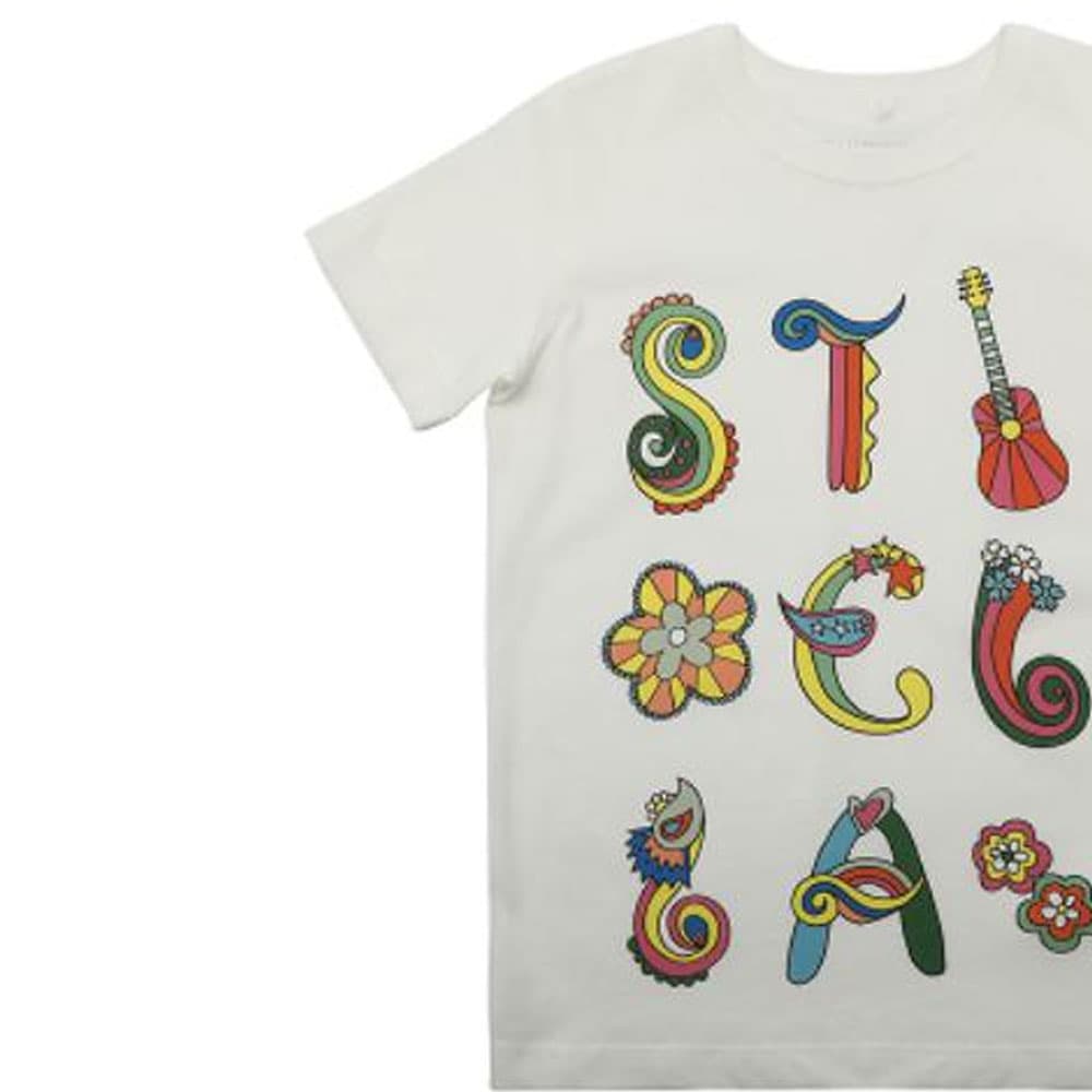 Футболка Stella McCartney T-рубашка SS23 Бежевый Детский - изображение 3
