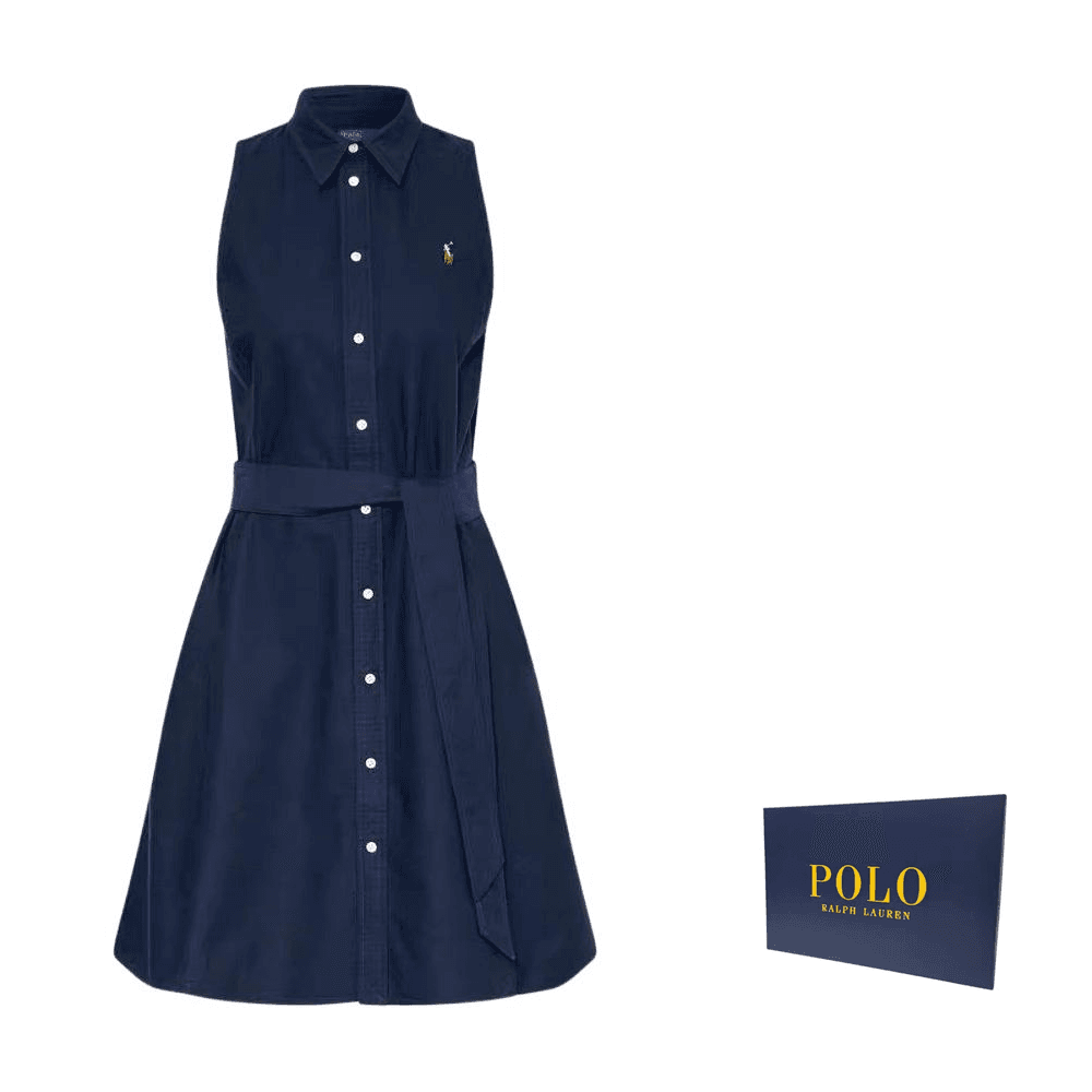 Polo Ralph Lauren SS26 Платье без рукавов A-образной посадки Женское Темно-синий - изображение 3