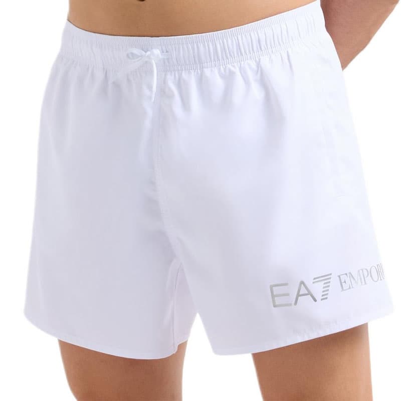 EMPORIO ARMANI EA7 Пляжные шорты Мужские Белые - изображение 2