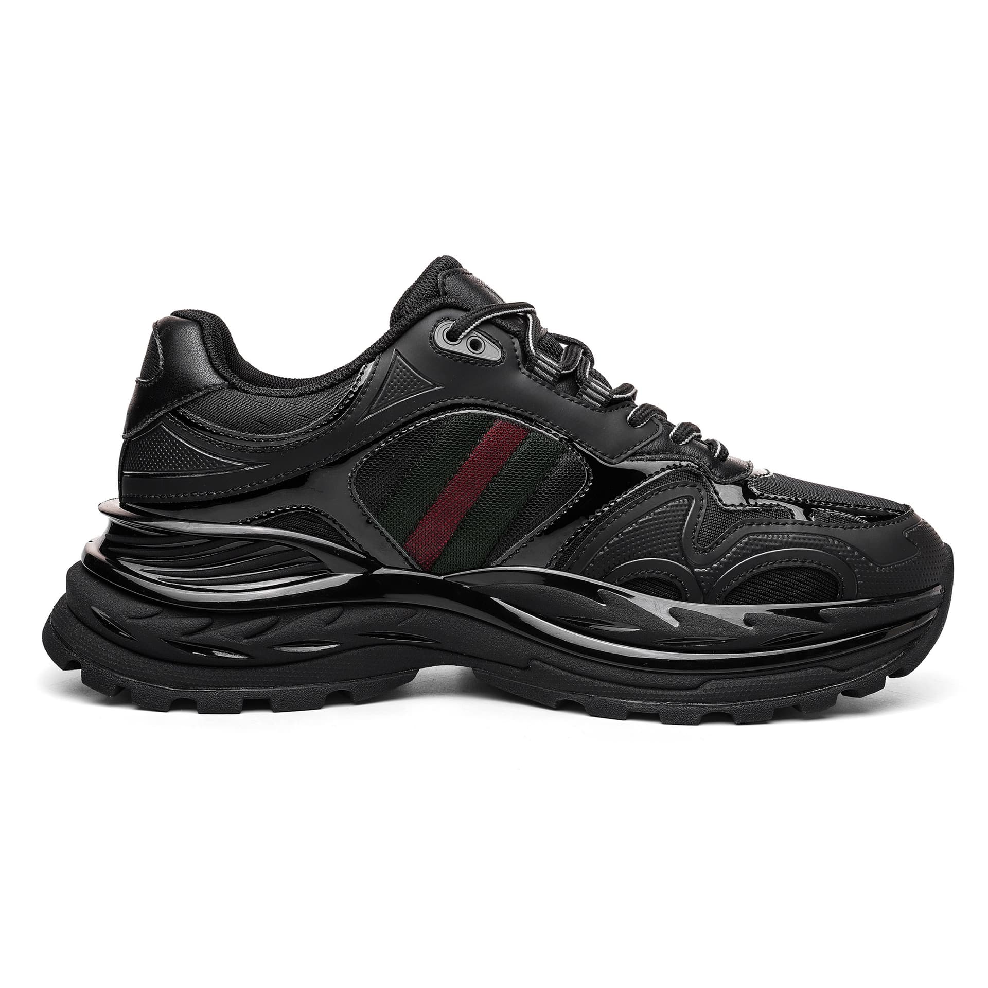 Кроссовки JEEP SPIRIT Darth Vader Chunky Sneakers Low Top Premium Graphite Black [Летний Дышащая Сетка] Мужской - изображение 2