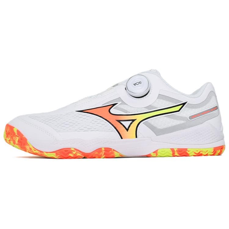 Кроссовки для спортзала Mizuno WAVE MEDAL 8 Тренировочные кроссовки Низкий Топ 81GA269213 Белый Оранжевый Унисекс - изображение 1