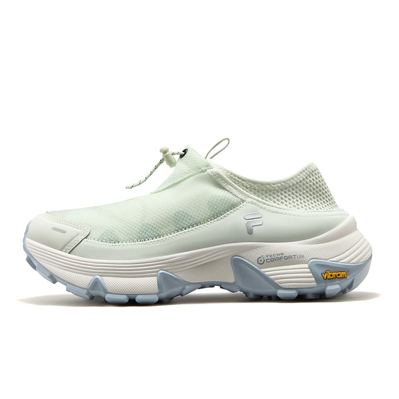 Кроссовки FILA FUSION COMO Y SLIPON Износостойкий Дышащий Легкий Уличная Обувь Женская Зеленая - изображение 1