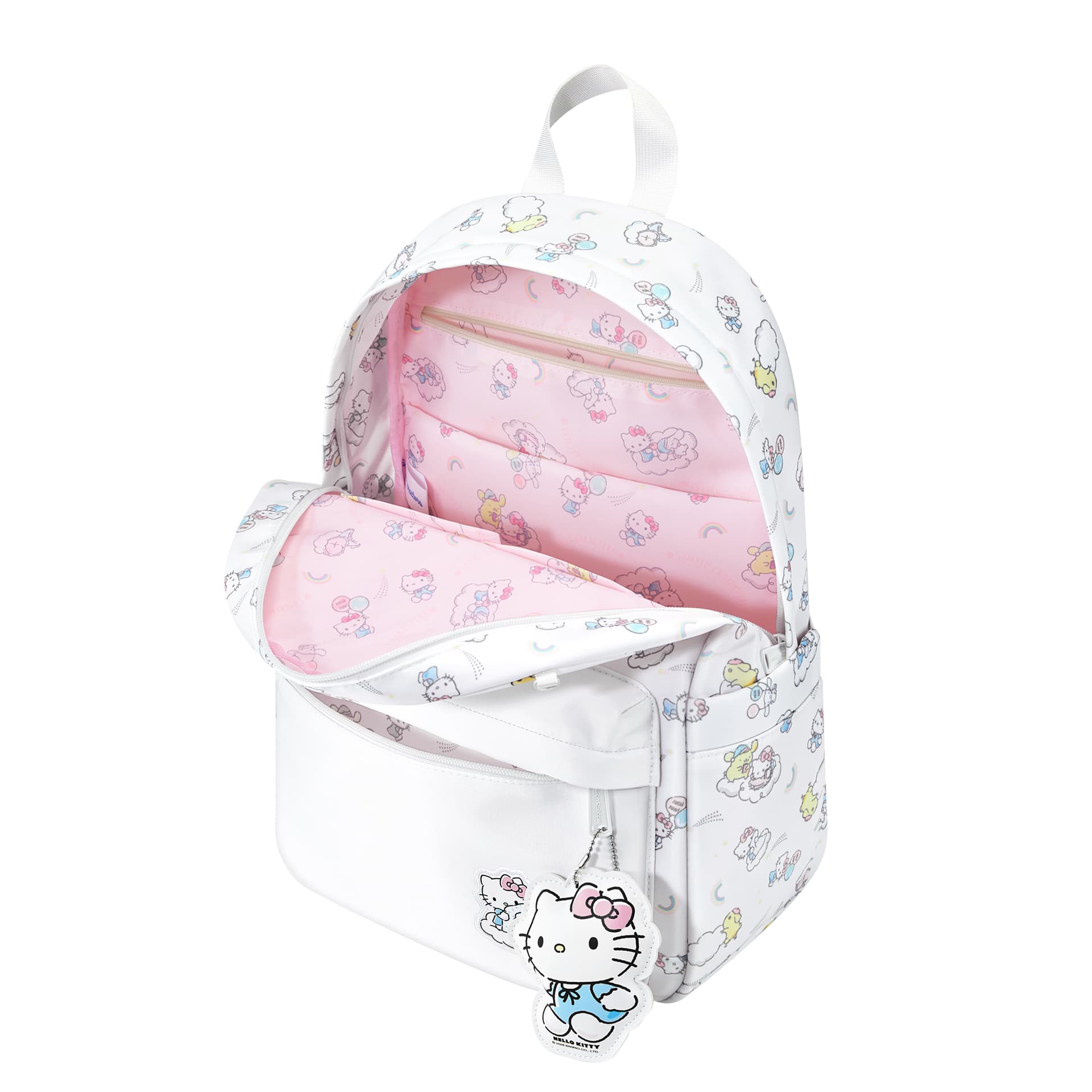 Рюкзак Sanrio Hello Kitty Backpacks Rainbow Cloud White (Bangle Included) Women's - изображение 2