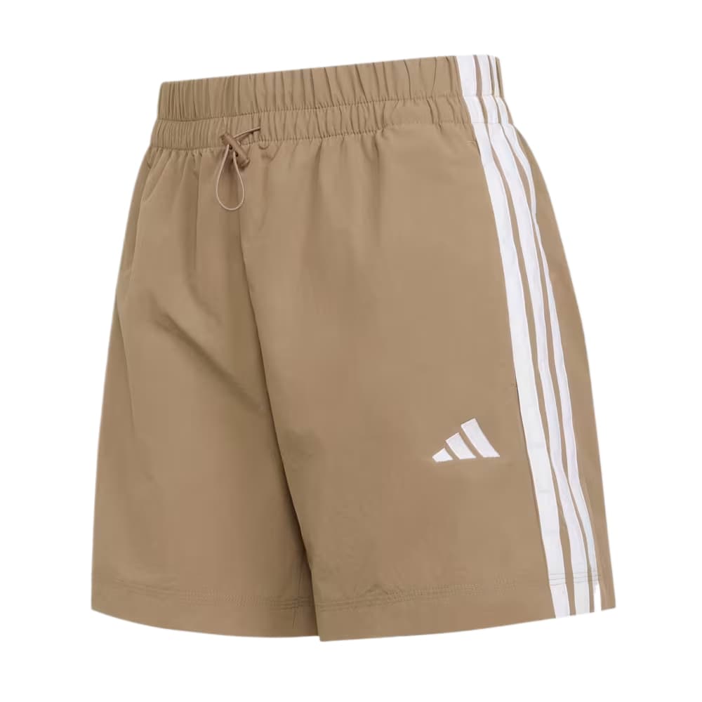 Шорты Adidas Essential Хаки Six White Женские Повседневные Шорты - изображение 1
