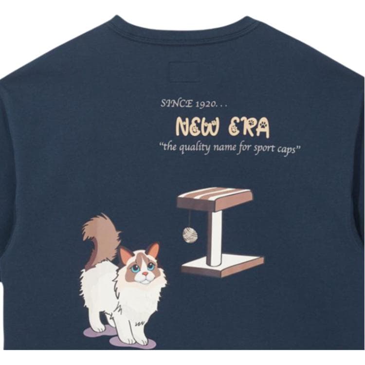 Футболка New Era Темно-синие унисекс футболки T-Shirt - изображение 4