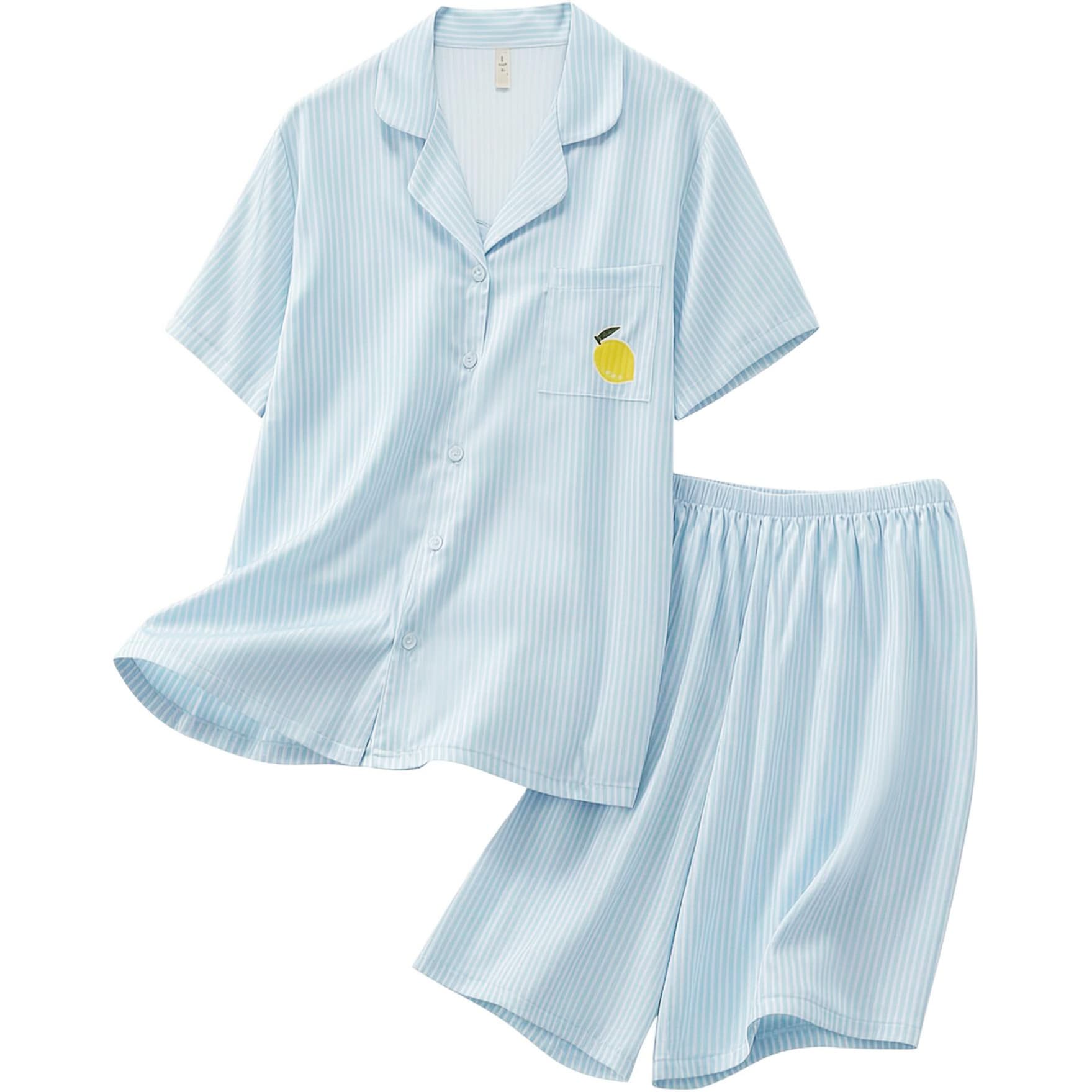 Пижама Jeep D6119 Double Short Blue Women's Pajama Sets - изображение 1
