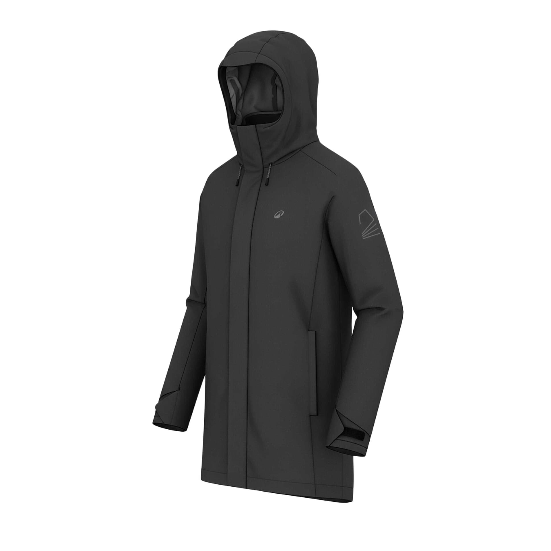 Зимняя куртка пуховик DECATHLON Графитовый серый Мужской пуховик - изображение 2