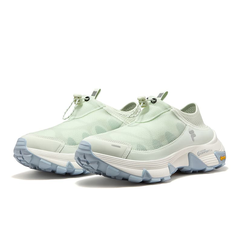 Кроссовки FILA FUSION COMO Y SLIPON Износостойкий Дышащий Легкий Уличная Обувь Женская Зеленая - изображение 3