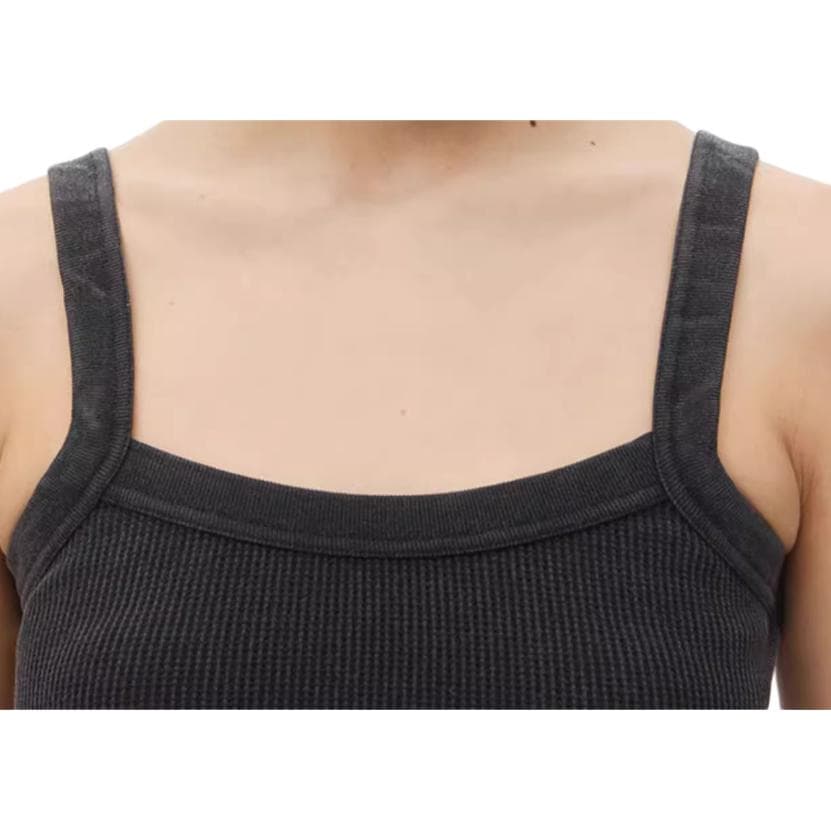 Alexander Wang Bodywear FW24 Slip Dress Женское платье вымытый черный - изображение 4