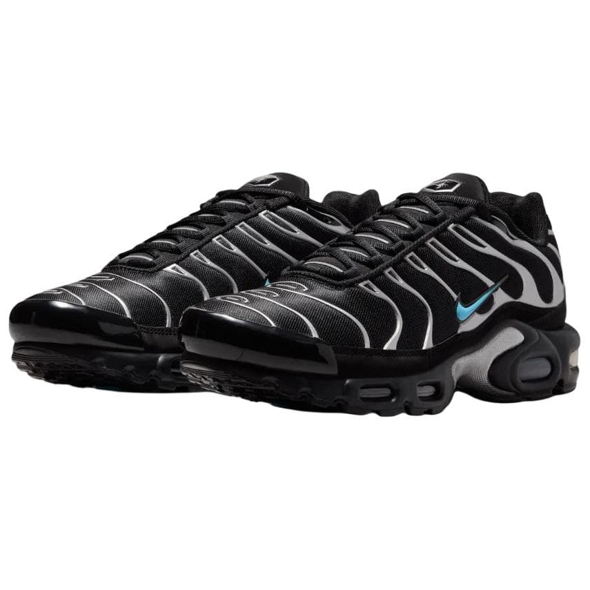 Кроссовки для бега Nike Air MAX Plus Беговые кроссовки Черный Серебристый Синий Унисекс - изображение 3