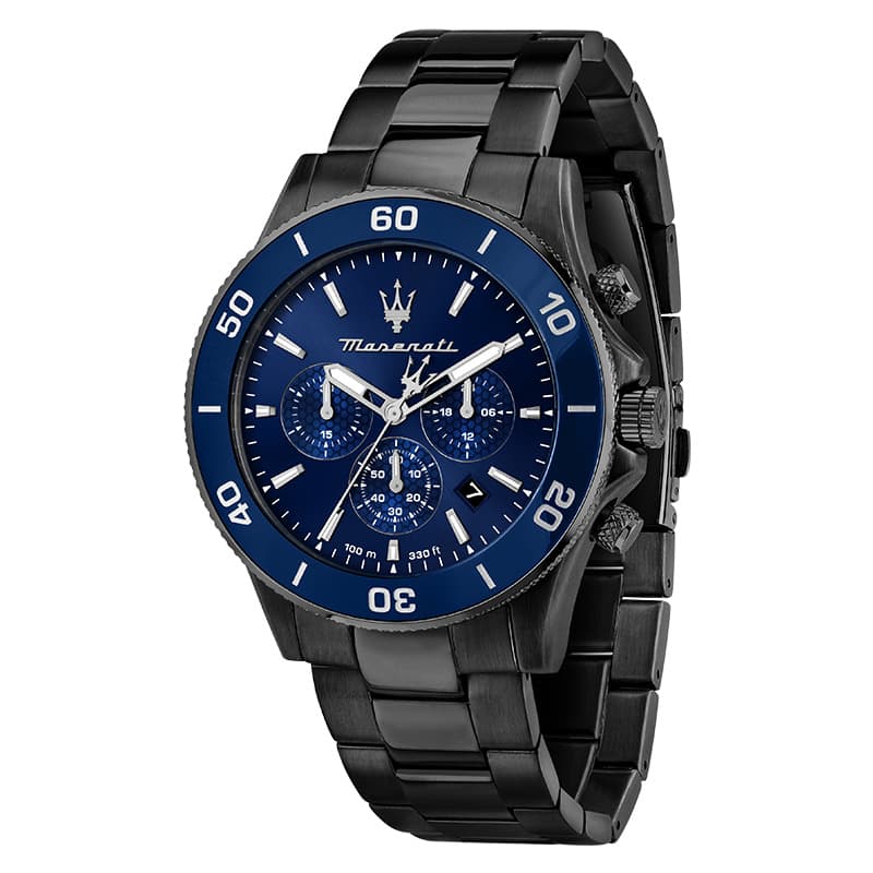 Механические часы Maserati Кварцевый механизм Мужские часы 43mm*43mm*11,2 мм Синий - изображение 1