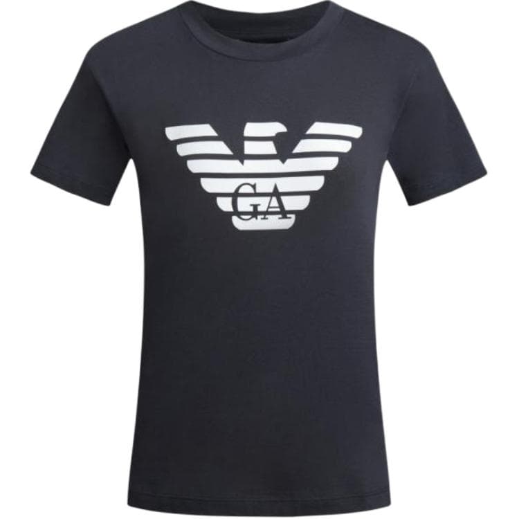 Футболка EMPORIO ARMANI Темно-синие женские футболки T - изображение 1