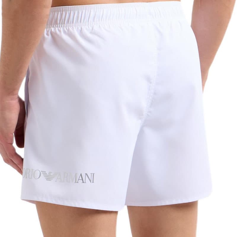 EMPORIO ARMANI EA7 Пляжные шорты Мужские Белые - изображение 3
