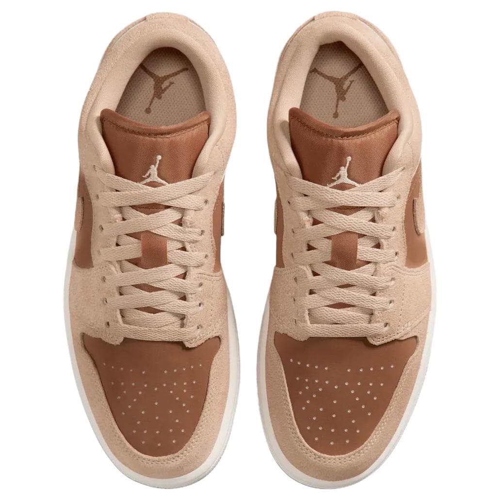 Ретро баскетбольные кроссовки Jordan Air Jordan 1 Ретро-баскетбольные кроссовки Low Топ Светло-коричневый Женские - изображение 4
