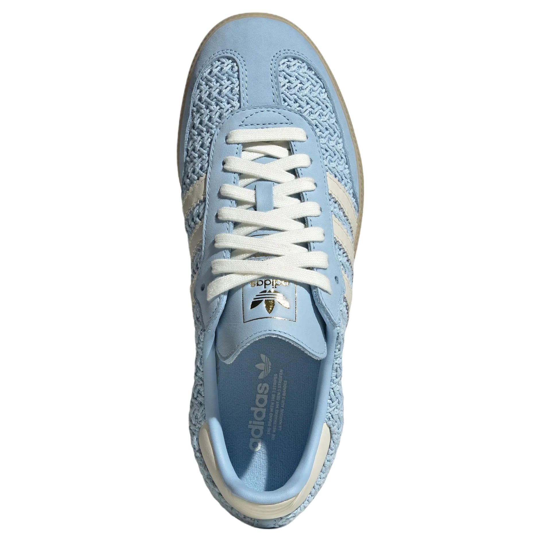 Кроссовки Adidas Originals Samba OG Кеды немецкой армии (GAT) Синий Женские - изображение 4