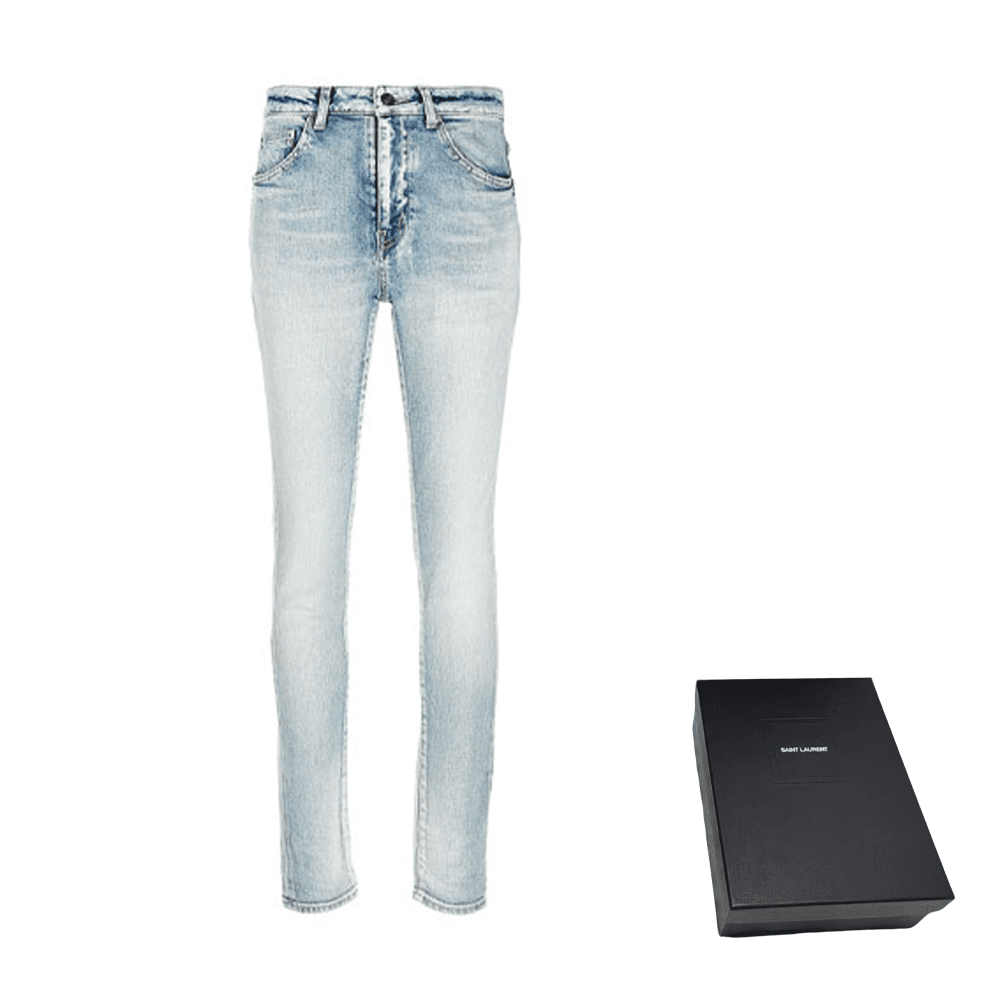 Джинсы SAINT LAURENT Logo - изображение 4