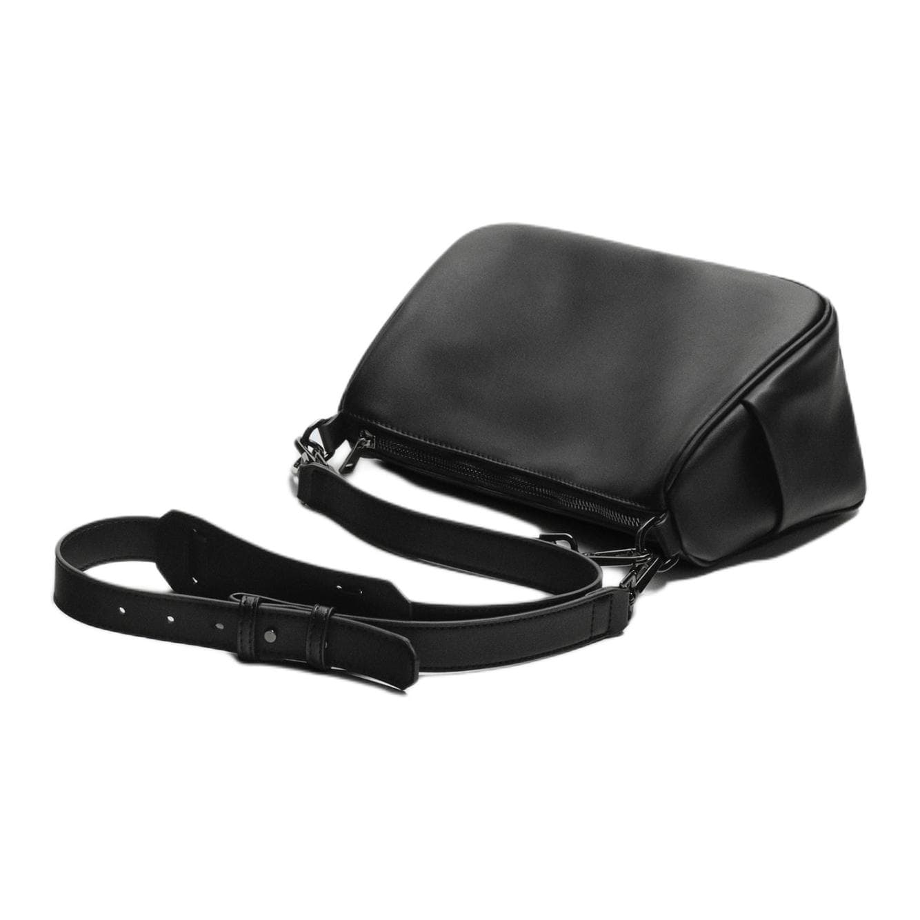 Сумка через плечо ZARA Crossbody Bag Black Women's - изображение 2