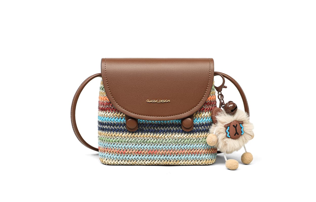 Сумка через плечо VINEY Crossbody Bag Rainbow (Брелок включен) Женская - изображение 1