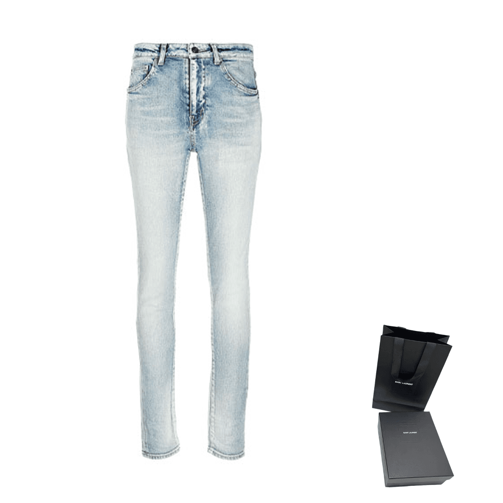 Джинсы SAINT LAURENT Logo - изображение 3