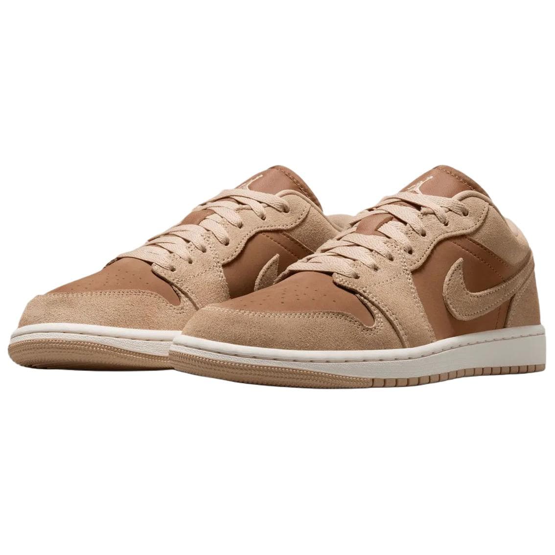 Ретро баскетбольные кроссовки Jordan Air Jordan 1 Ретро-баскетбольные кроссовки Low Топ Светло-коричневый Женские - изображение 3