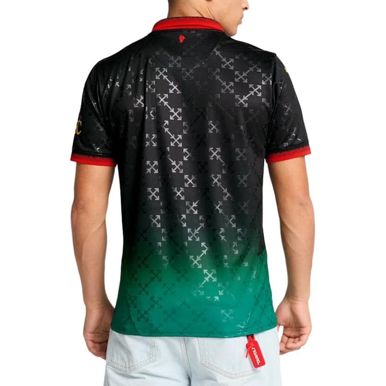 PUMA X AC MILAN X OFF WHITE™ AC Milan SS25 Футбол Джерси Фанатская версия Мужская Черная Энергия Зеленая - изображение 5