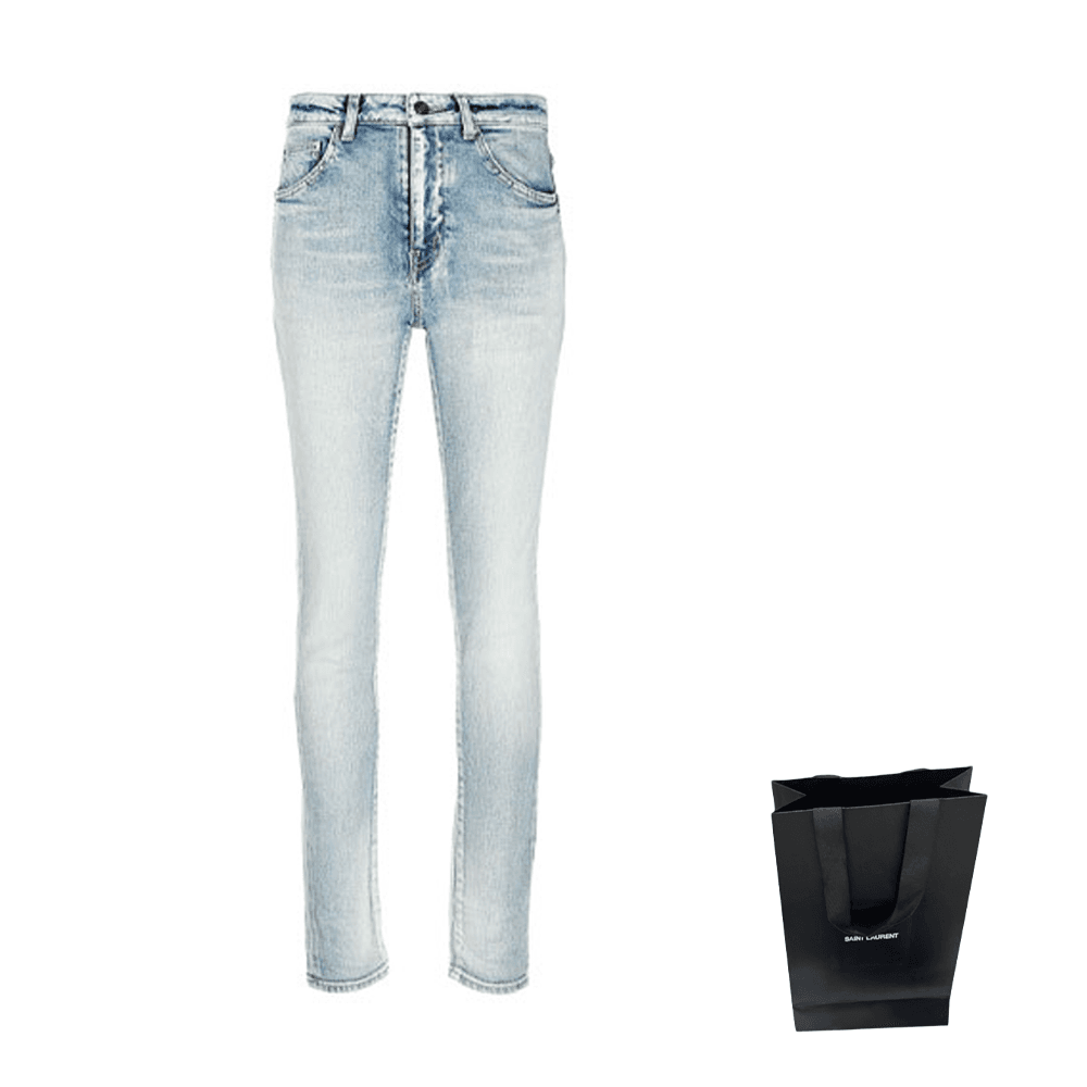 Джинсы SAINT LAURENT Logo - изображение 2