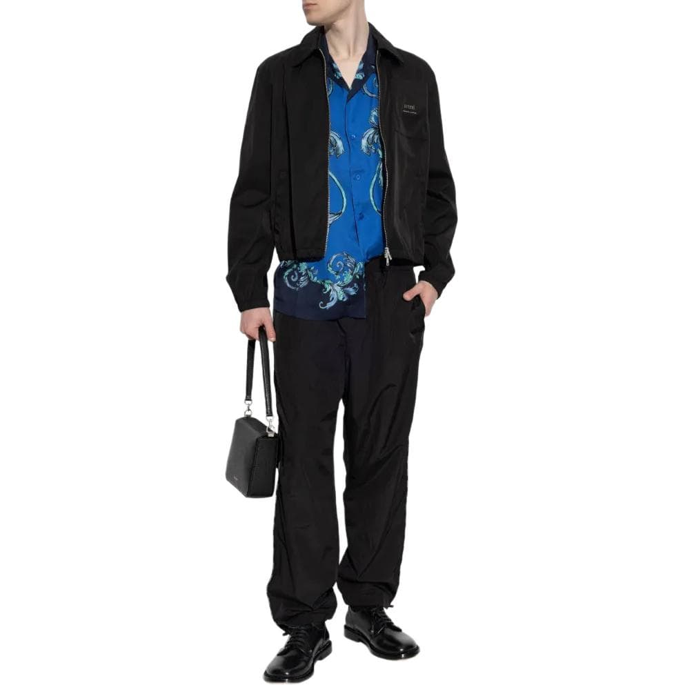 Штаны VERSACE JEANS COUTURE SS25 Вязаные спортивные брюки мужские черные - изображение 2
