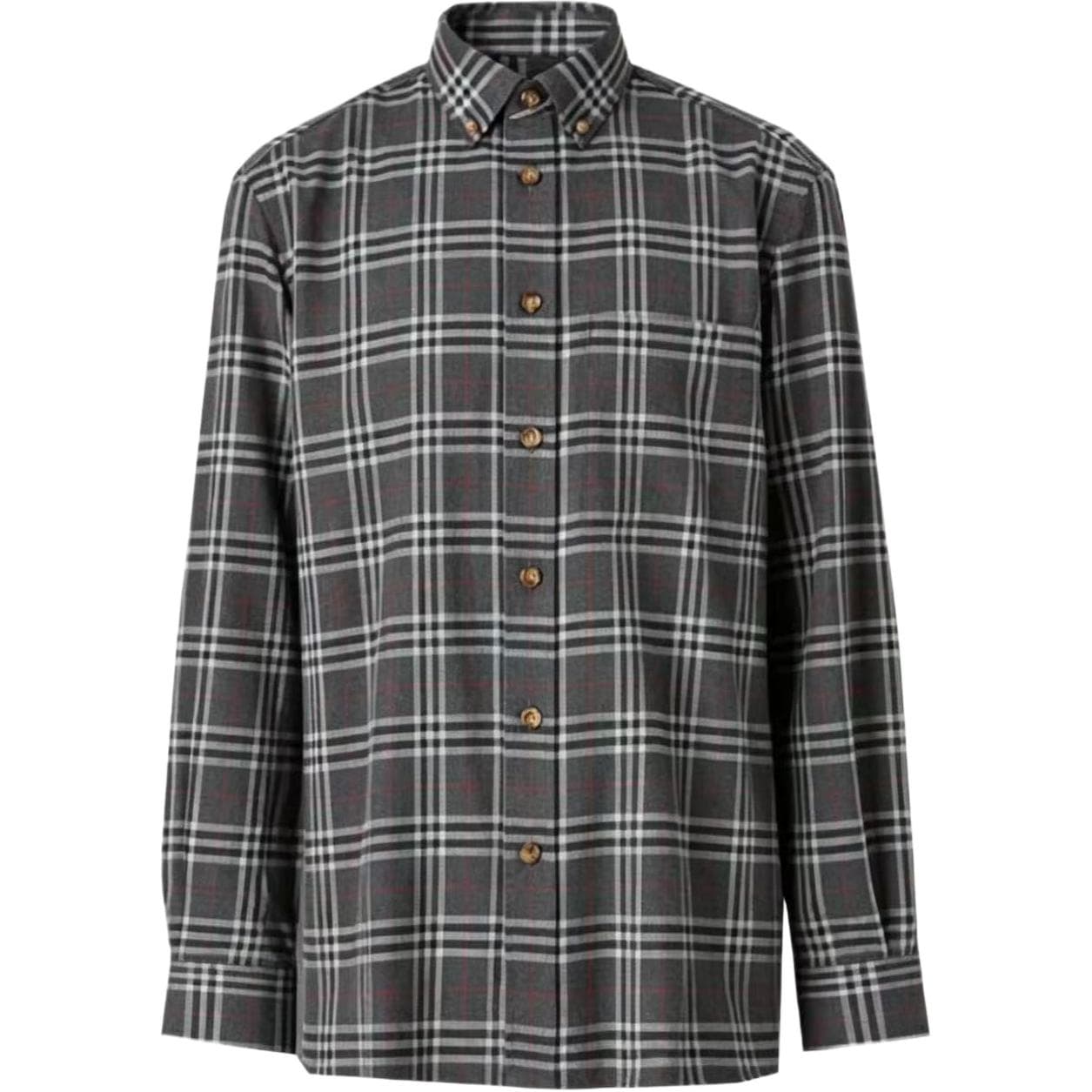 Рубашка Burberry Carbon Gray Мужские Рубашки - изображение 1