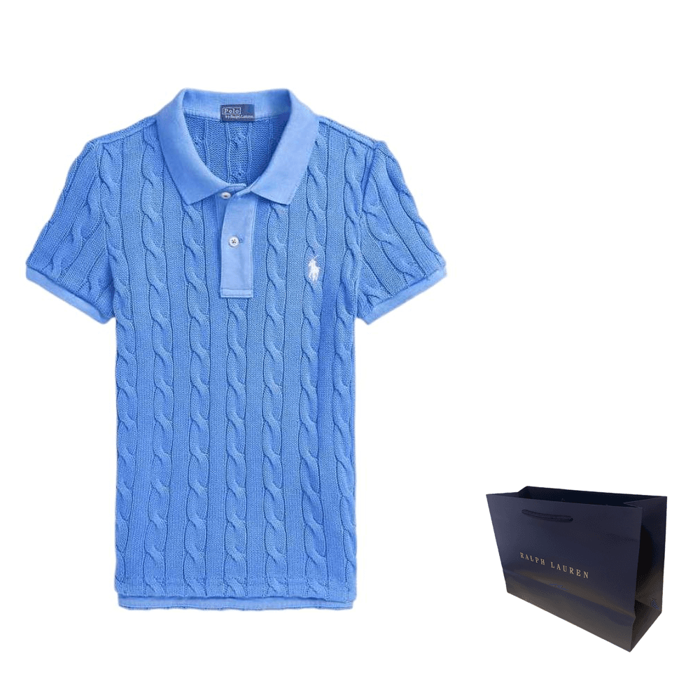 Polo Ralph Lauren SS25 Polo Облегающий Женский Синий - изображение 6