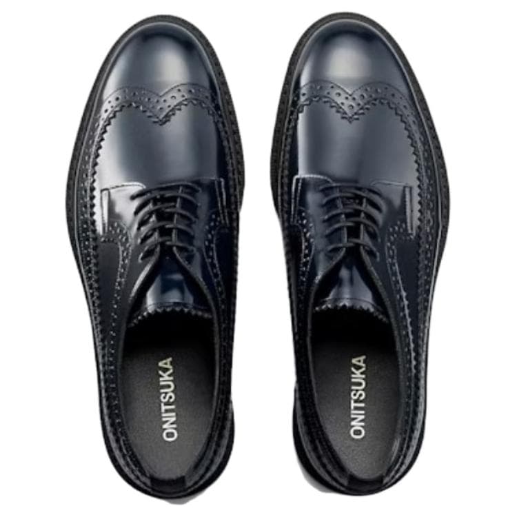 Onitsuka Tiger BROGUE Повседневные кожаные туфли Морской синий Мужской - изображение 5
