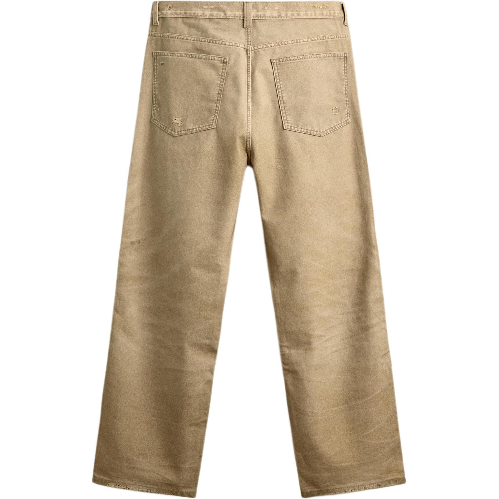 Штаны ZARA Gold Brown Men's Casual Pants ZARA Золотисто-коричневые Мужские Повседневные Брюки - изображение 2