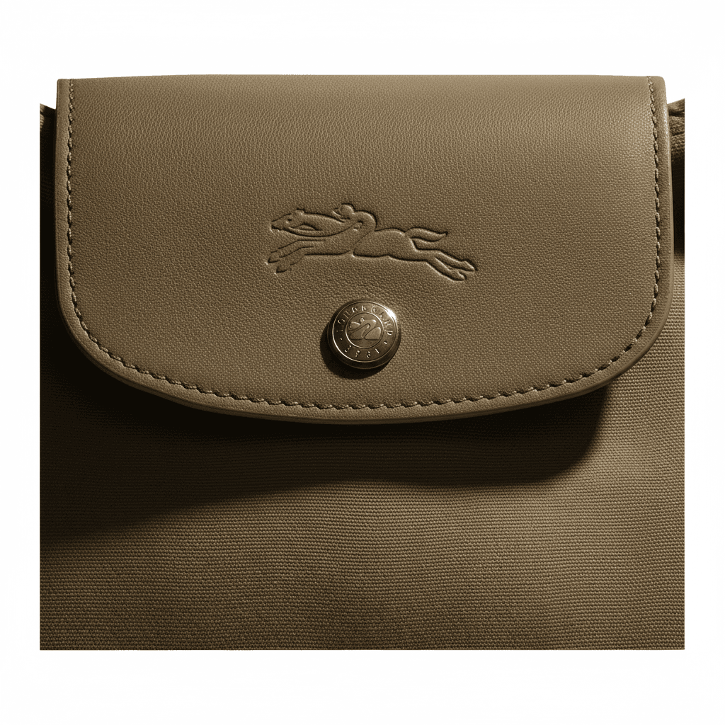 Мини-сумка LONGCHAMP Le Pliage Collection Хлопковая смесь Полиамид Холст Сумка-тоут Сумка через плечо Средняя Женская Лишайник - изображение 2