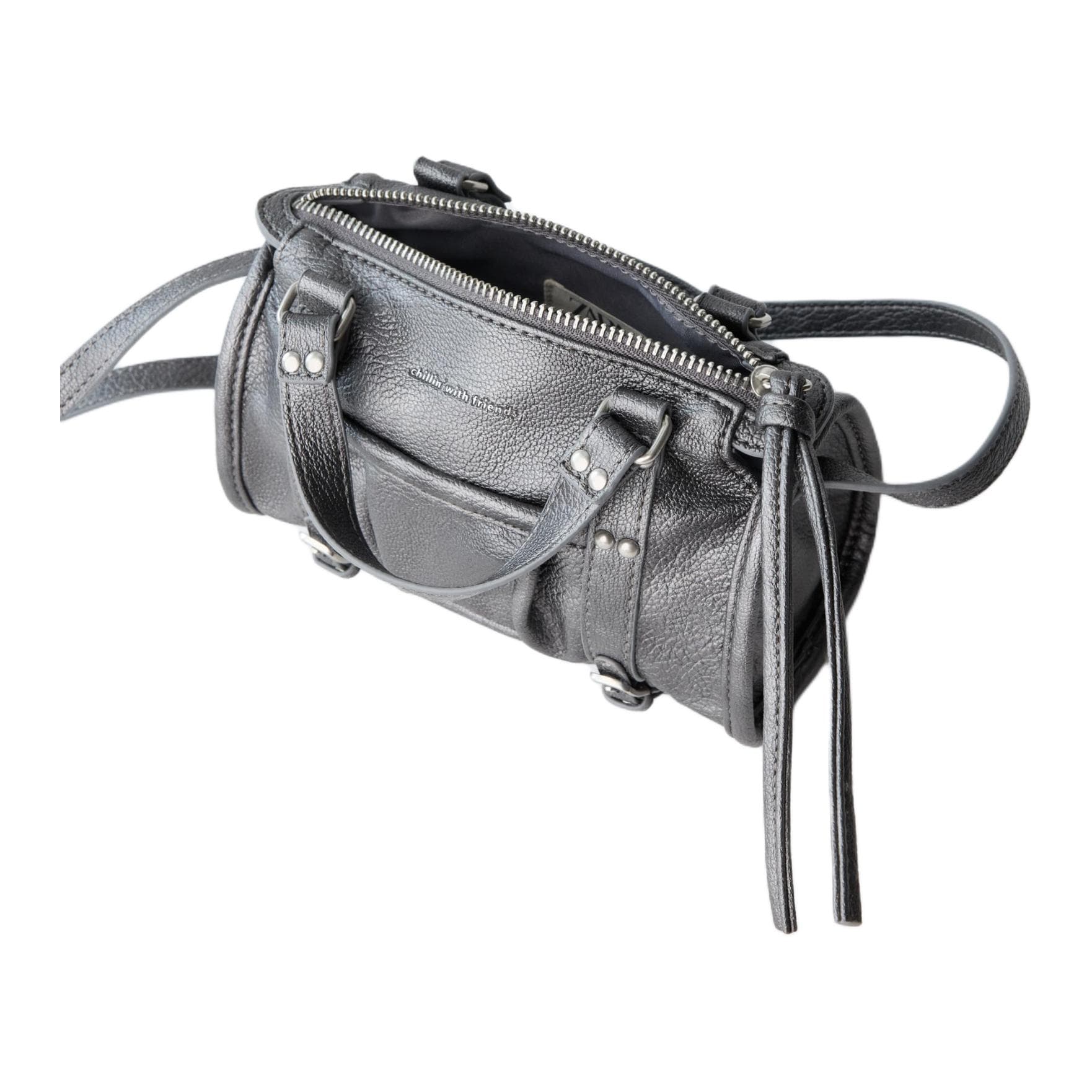 Сумка через плечо ZARA Crossbody Bag Gray Unisex ZARA Сумка через плечо Серого цвета Унисекс - изображение 4