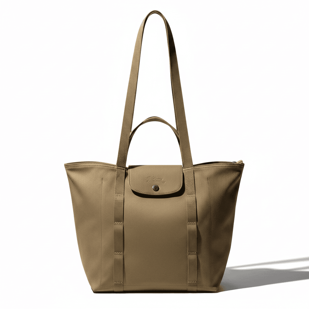 Мини-сумка LONGCHAMP Le Pliage Collection Хлопковая смесь Полиамид Холст Сумка-тоут Сумка через плечо Средняя Женская Лишайник - изображение 1