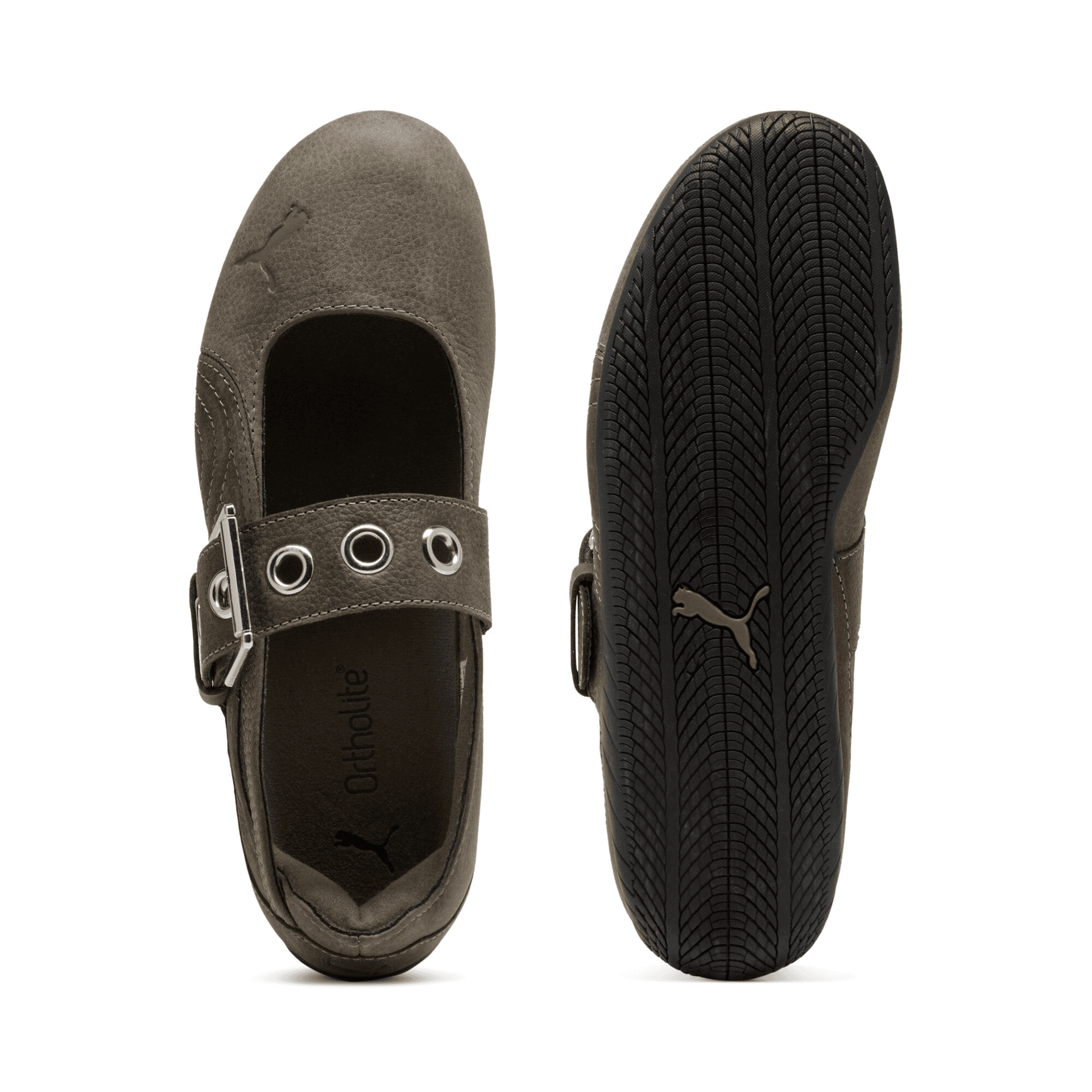 PUMA Speedcat Mary Jane Shoes Taupe Women's - изображение 5