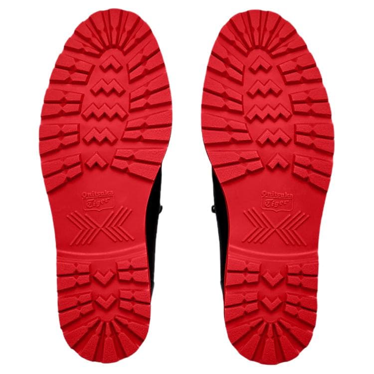 Onitsuka Tiger Tyrolean Повседневные кожаные туфли Черный Красный Мужской - изображение 6