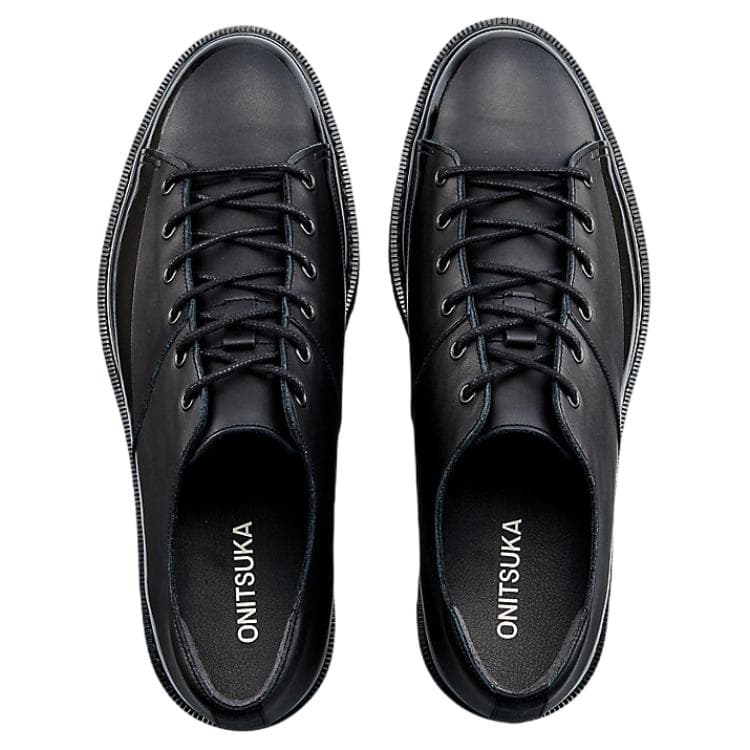 Onitsuka Tiger LACE UP Повседневные кожаные туфли Черные Мужские - изображение 3