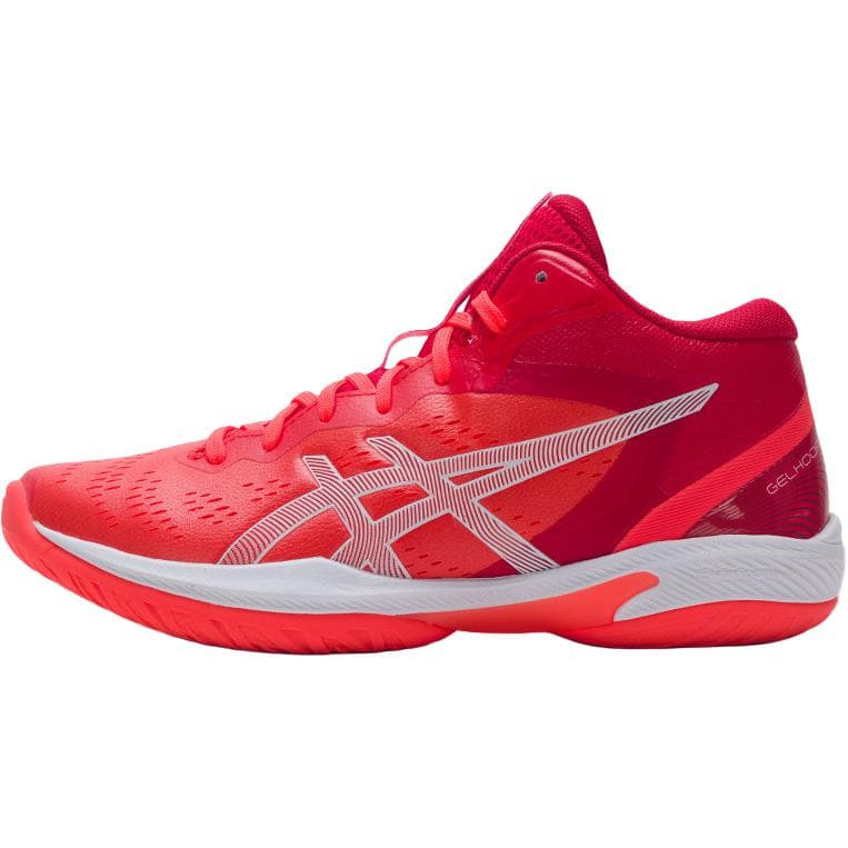 Кроссовки ASICS GELHOOP V16 Повседневная обувь Низкий топ Красный Белый Унисекс - изображение 1