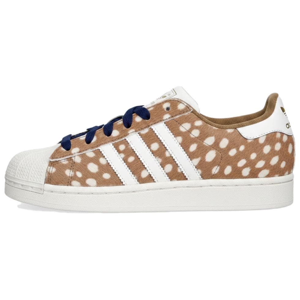Кроссовки Adidas Originals Superstar 2 Кеды для скейтбординга Low Топ Светло-коричневый Белый Женские - изображение 1