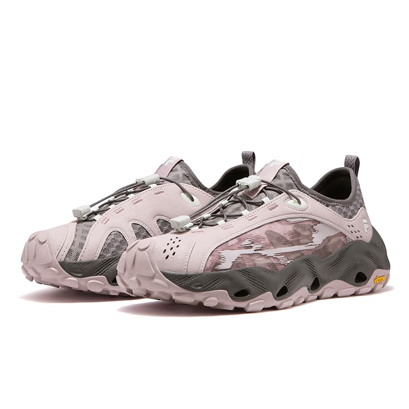 Кроссовки FILA FUSION COMO C Уличная обувь Низкий Топ Фиолетовый Ice Ледяной Магнитный Серый Женская - изображение 3