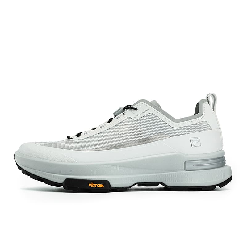 Кроссовки fila EXPLORER 4 Уличная обувь Low Топ Серый белый Мужской - изображение 1