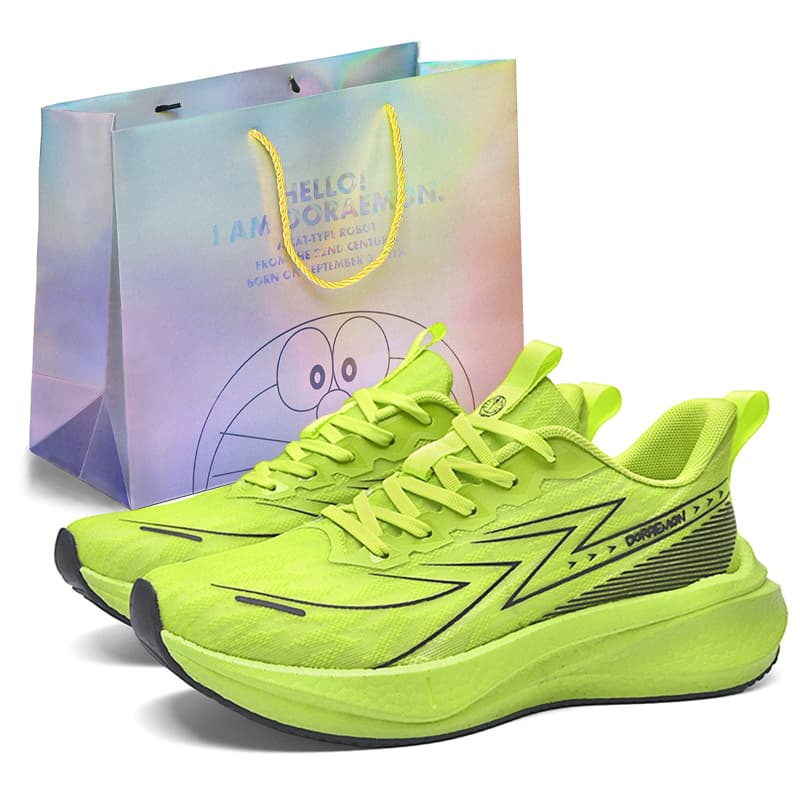 Кроссовки для бега Doraemon x Limited Edition Thunder Series Carbon Plate Running Shoes for Racing & Training Anti-Slip Wear-Resistant Thick Sole Lightweight Comfort Low-Top Unisex - изображение 1